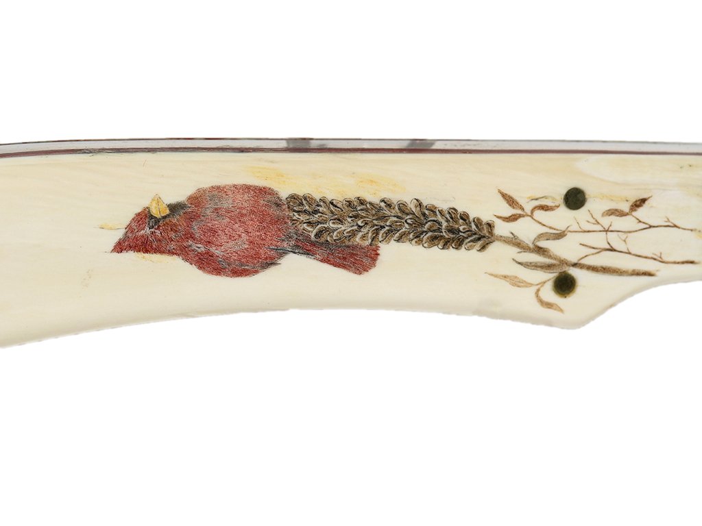 Cardinal Scrimshaw Custom Knife