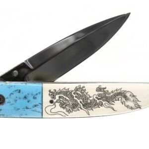 Dragons Scrimshaw Knife