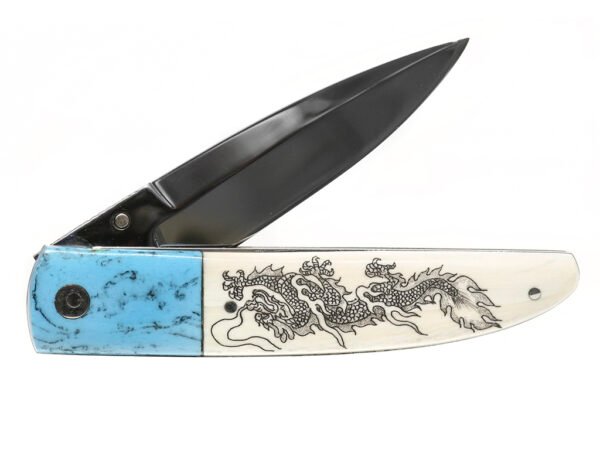 Dragons Scrimshaw Knife