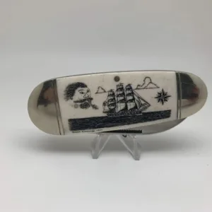 Knife - Rough Rider ’Sunfish’ Pocket Knife w/Scrimshaw