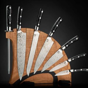 Kultro Pro Star Kitchen Knives - Maple