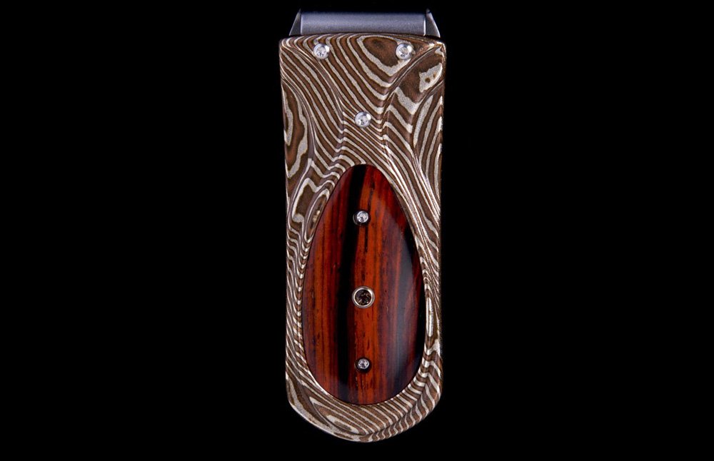 Zurich 'Panama' Money Clip - Cocobolo Wood