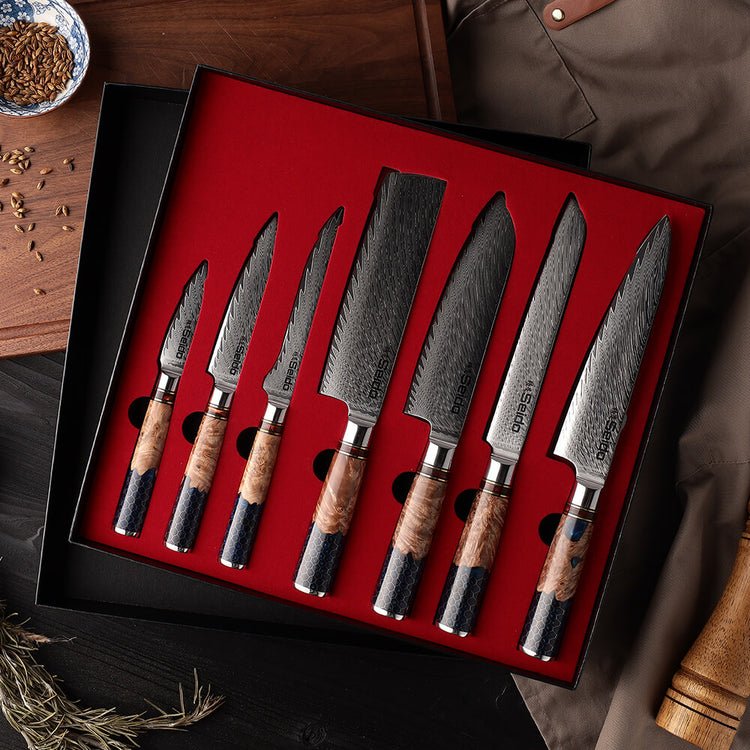 damascus kitchen knife set damascus kitchen knife set