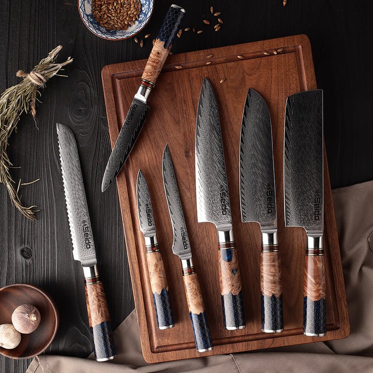 damascus kitchen knife set damascus kitchen knife set